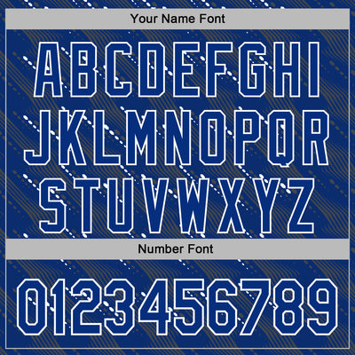 Custom Stitched Royal White Slant Lines Sports Pullover Sweatshirt Hoodie