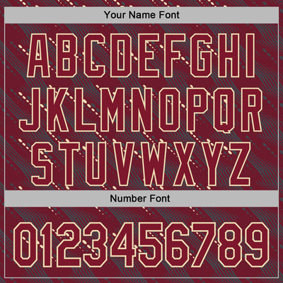 Custom Stitched Crimson Cream Slant Lines Sports Pullover Sweatshirt Hoodie