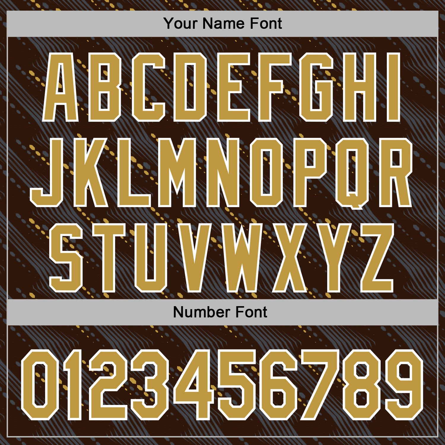 Custom Stitched Brown Old Gold-White Slant Lines Sports Pullover Sweatshirt Hoodie