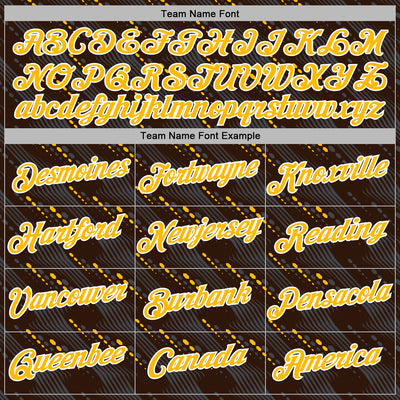 Custom Stitched Brown Gold-White Slant Lines Sports Pullover Sweatshirt Hoodie