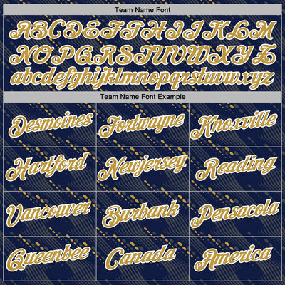 Custom Stitched Navy Old Gold-White Slant Lines Sports Pullover Sweatshirt Hoodie