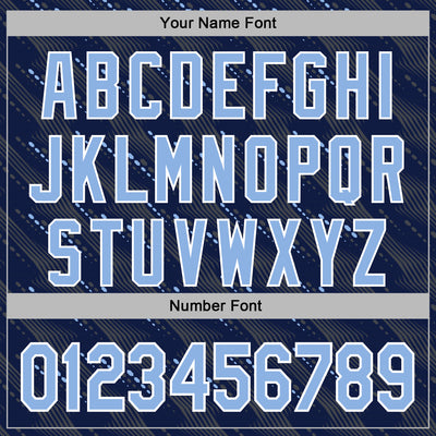 Custom Stitched Navy Light Blue-White Slant Lines Sports Pullover Sweatshirt Hoodie