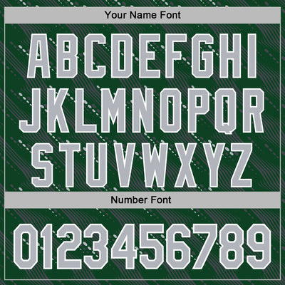 Custom Stitched Green Gray-White Slant Lines Sports Pullover Sweatshirt Hoodie