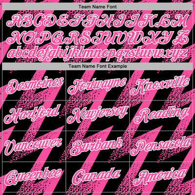 Custom Stitched Black Pink-White Zigzag Shape Sports Pullover Sweatshirt Hoodie