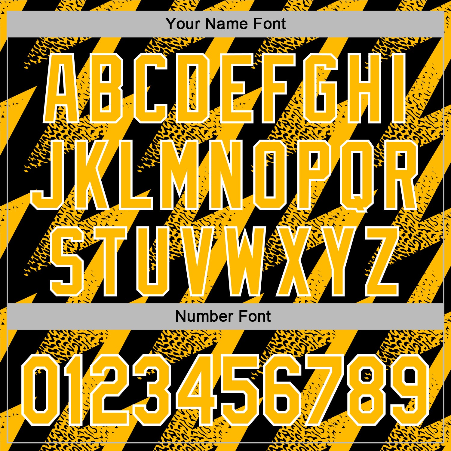 Custom Stitched Black Gold-White Zigzag Shape Sports Pullover Sweatshirt Hoodie