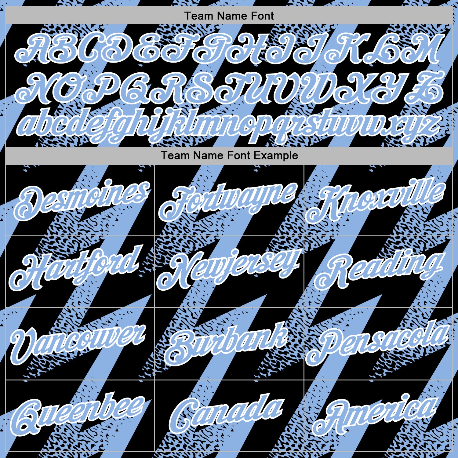 Custom Stitched Black Light Blue-White Zigzag Shape Sports Pullover Sweatshirt Hoodie