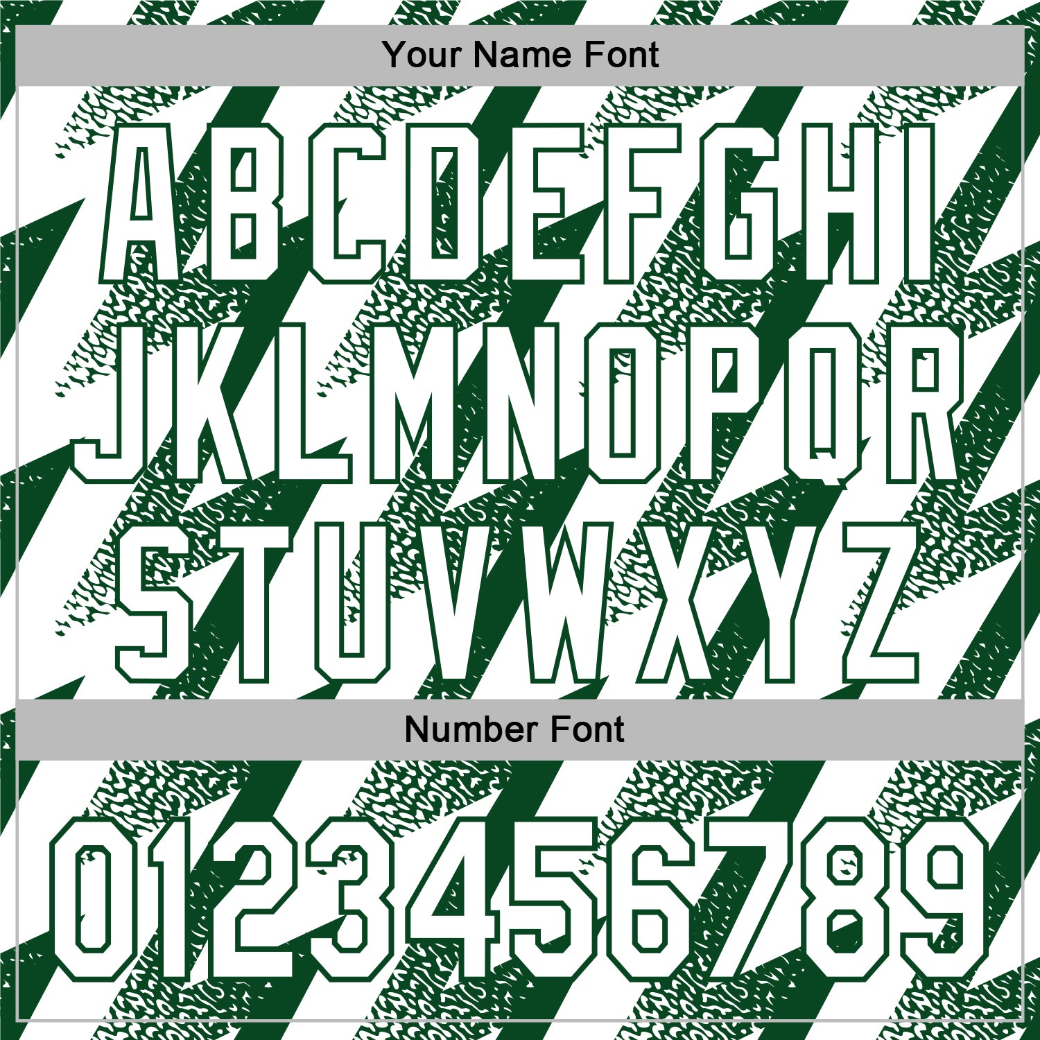 Custom Stitched White Green Zigzag Shape Sports Pullover Sweatshirt Hoodie