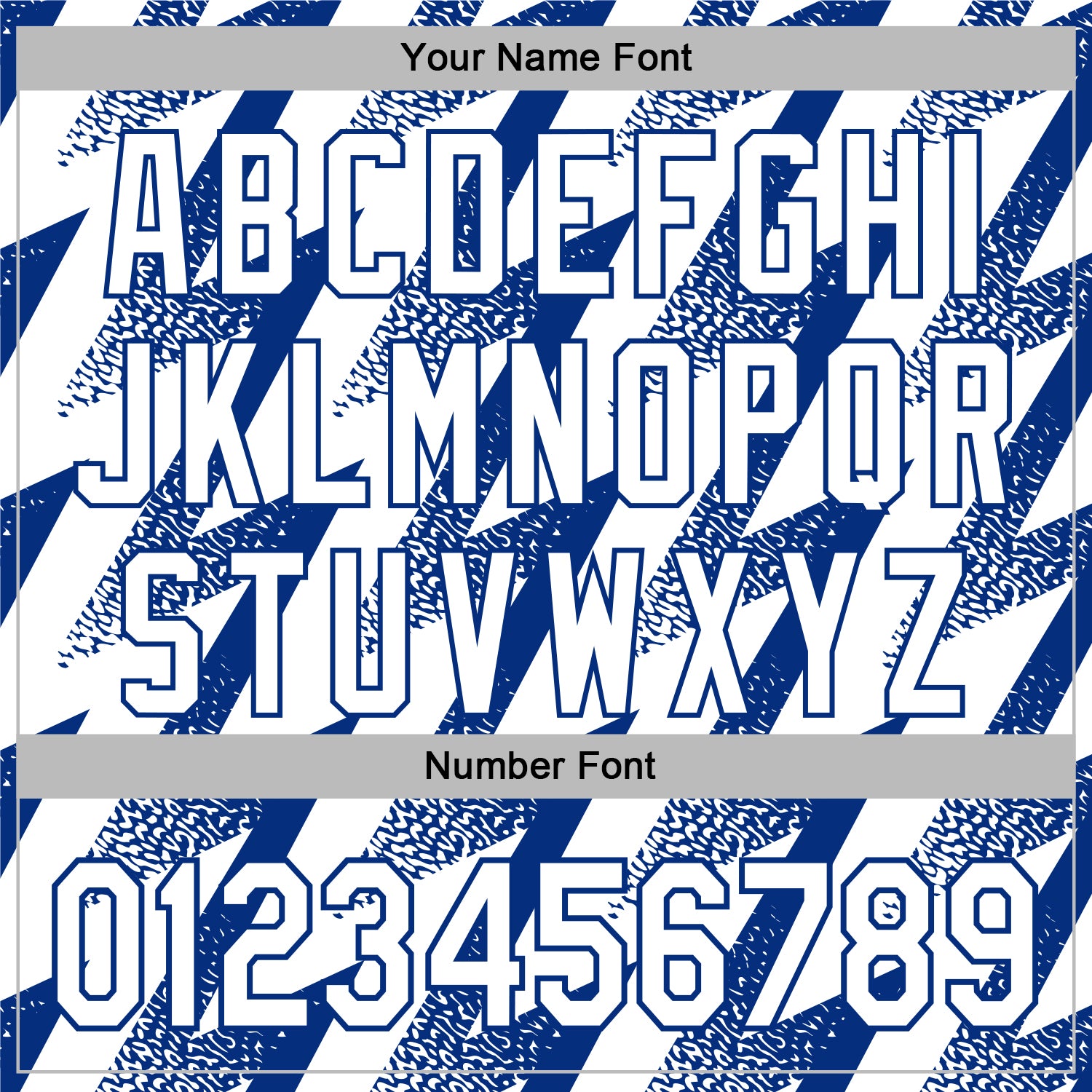 Custom Stitched White Royal Zigzag Shape Sports Pullover Sweatshirt Hoodie