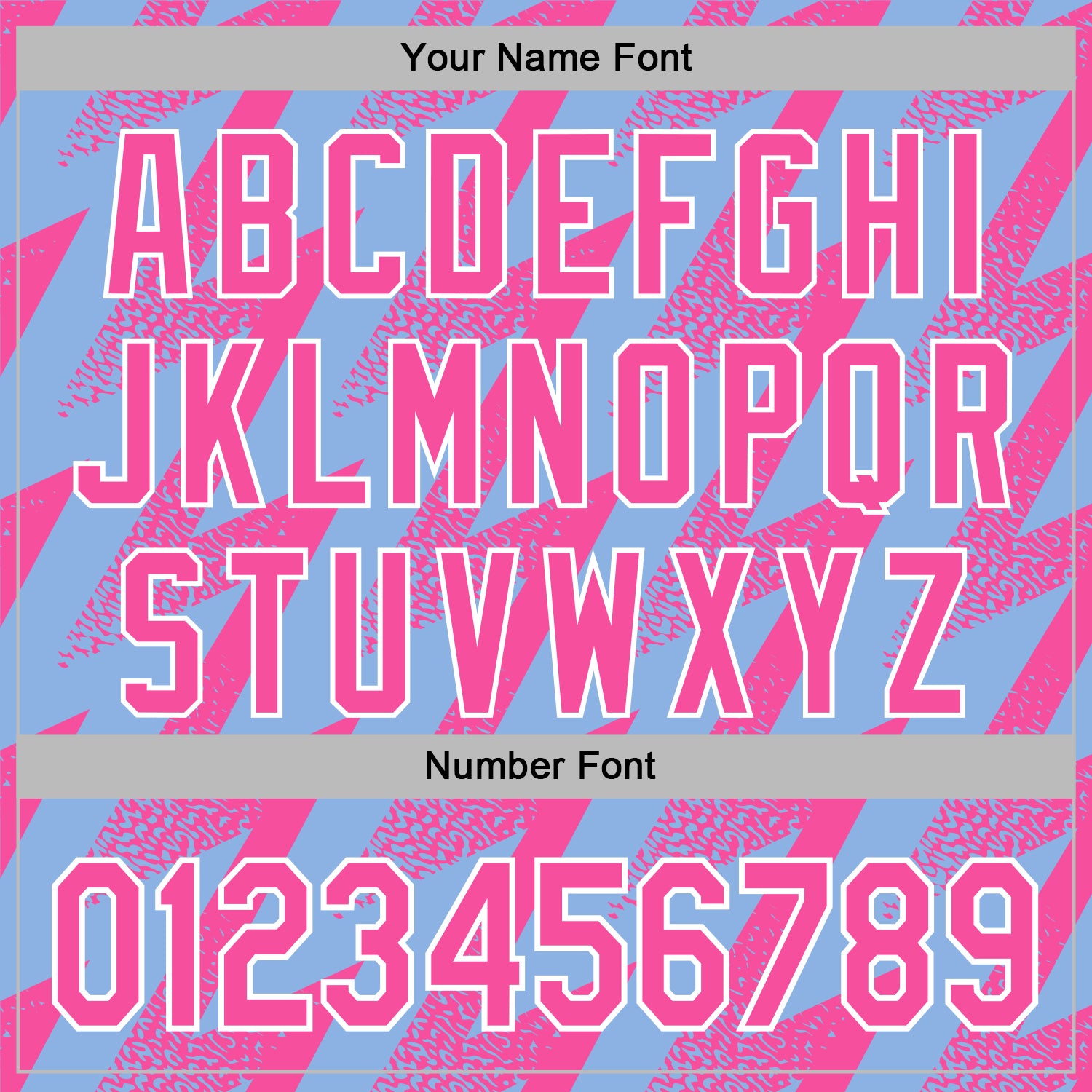 Custom Stitched Light Blue Pink-White Zigzag Shape Sports Pullover Sweatshirt Hoodie