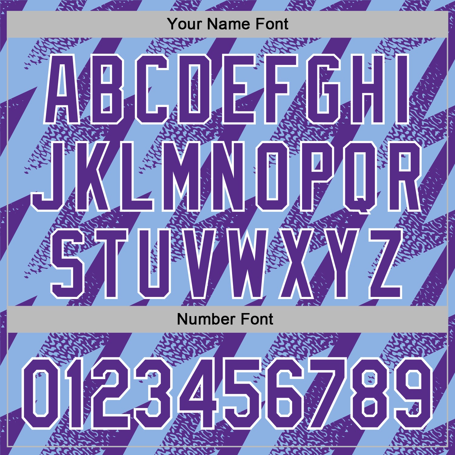 Custom Stitched Light Blue Purple-White Zigzag Shape Sports Pullover Sweatshirt Hoodie