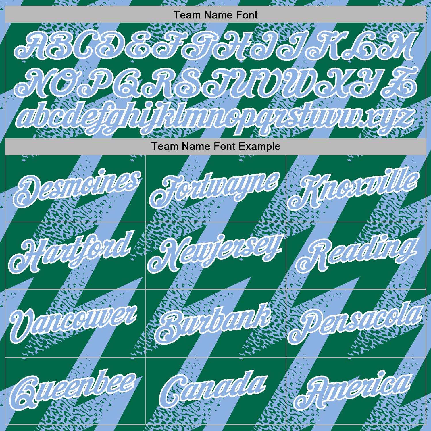 Custom Stitched Kelly Green Light Blue-White Zigzag Shape Sports Pullover Sweatshirt Hoodie