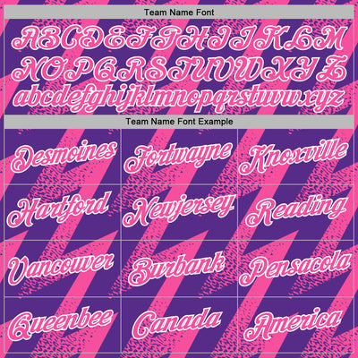 Custom Stitched Purple Pink-White Zigzag Shape Sports Pullover Sweatshirt Hoodie