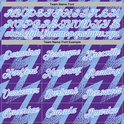 Custom Stitched Purple Light Blue-White Zigzag Shape Sports Pullover Sweatshirt Hoodie