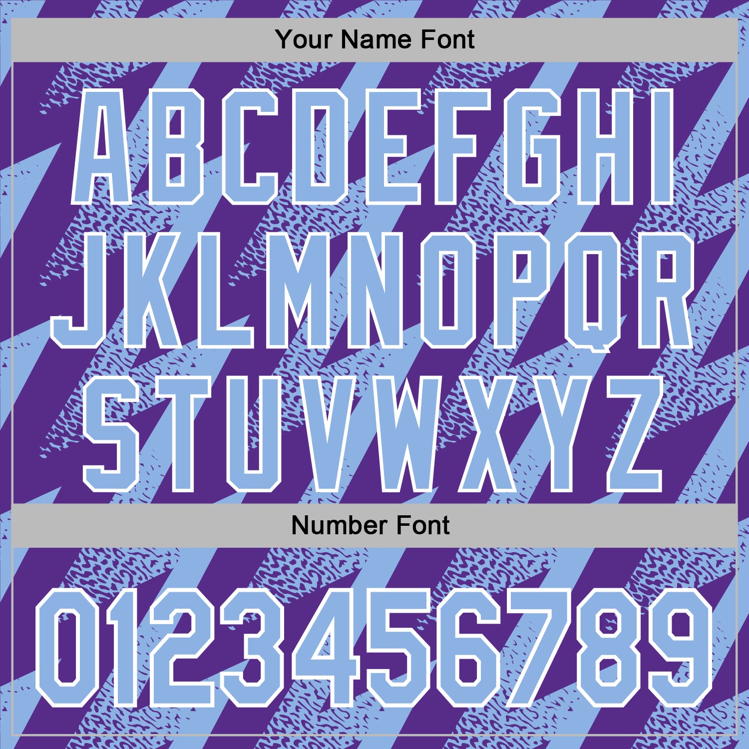 Custom Stitched Purple Light Blue-White Zigzag Shape Sports Pullover Sweatshirt Hoodie