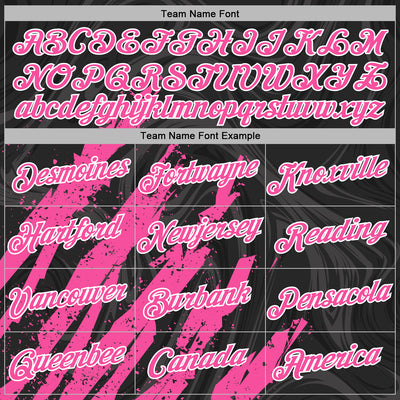 Custom Stitched Black Pink-White Splash Sports Pullover Sweatshirt Hoodie