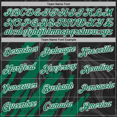 Custom Stitched Black Kelly Green-White Splash Sports Pullover Sweatshirt Hoodie