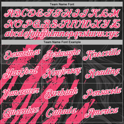 Custom Stitched Black Neon Pink-White Splash Sports Pullover Sweatshirt Hoodie