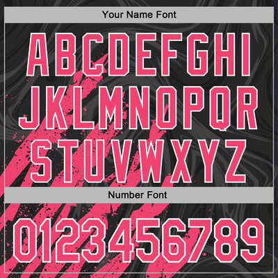 Custom Stitched Black Neon Pink-White Splash Sports Pullover Sweatshirt Hoodie