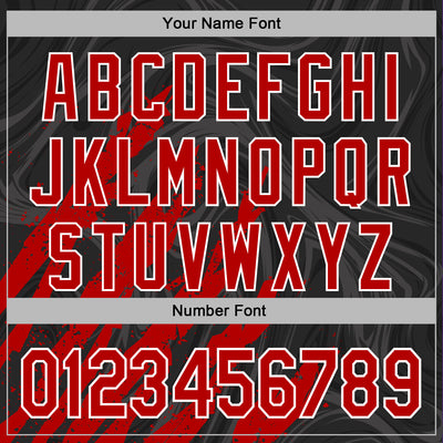 Custom Stitched Black Red-White Splash Sports Pullover Sweatshirt Hoodie