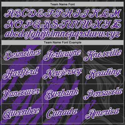 Custom Stitched Black Purple-White Splash Sports Pullover Sweatshirt Hoodie