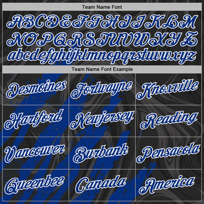 Custom Stitched Black Royal-White Splash Sports Pullover Sweatshirt Hoodie