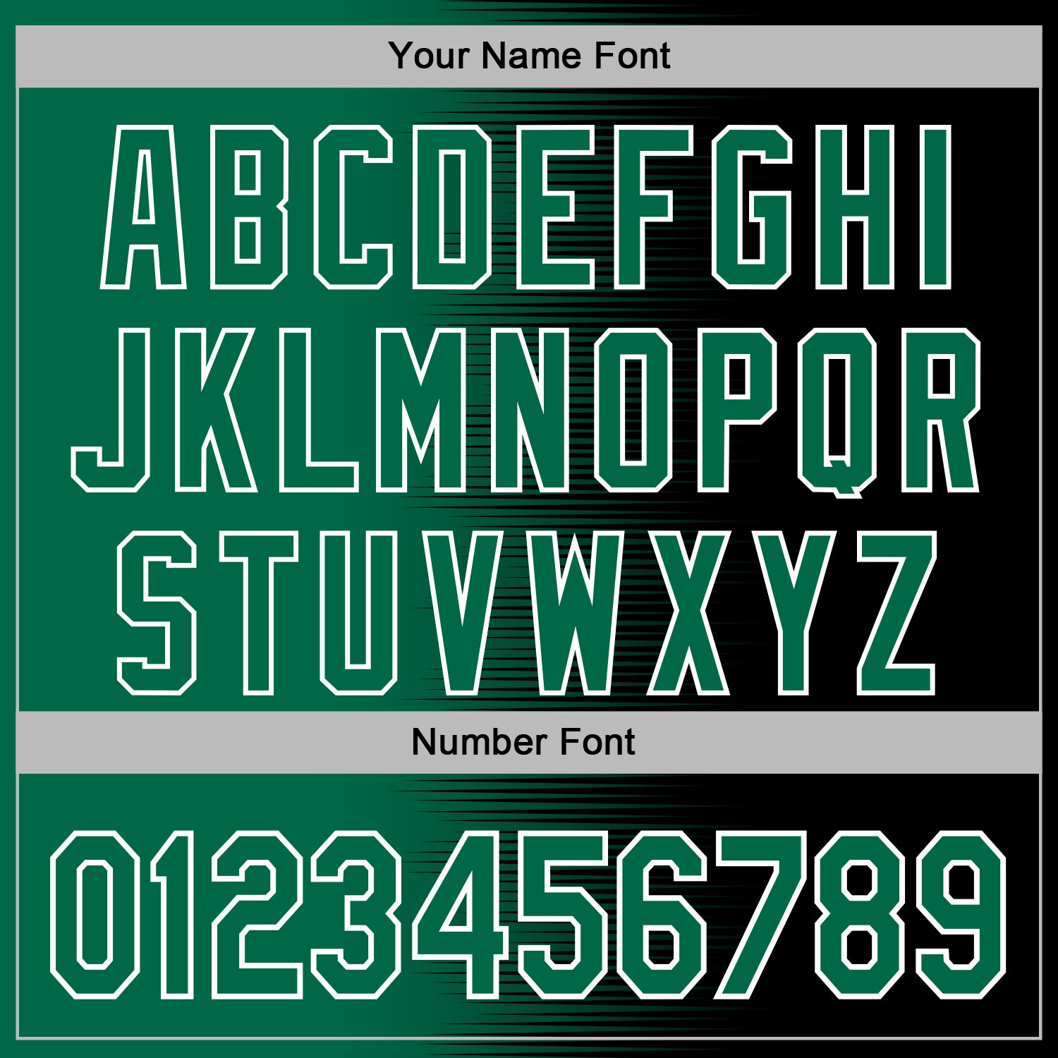 Custom Stitched Black Kelly Green-White Gradient Line Sports Pullover Sweatshirt Hoodie