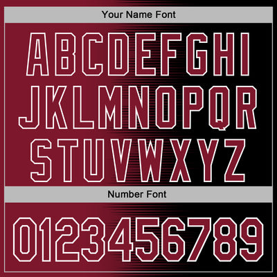 Custom Stitched Black Crimson-White Gradient Line Sports Pullover Sweatshirt Hoodie