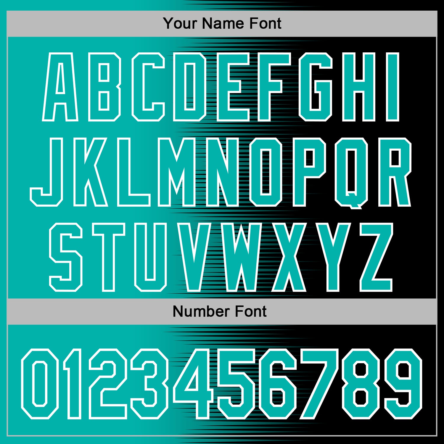 Custom Stitched Black Aqua-White Gradient Line Sports Pullover Sweatshirt Hoodie