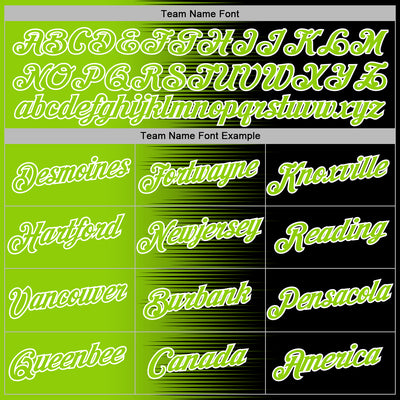 Custom Stitched Black Neon Green-White Gradient Line Sports Pullover Sweatshirt Hoodie