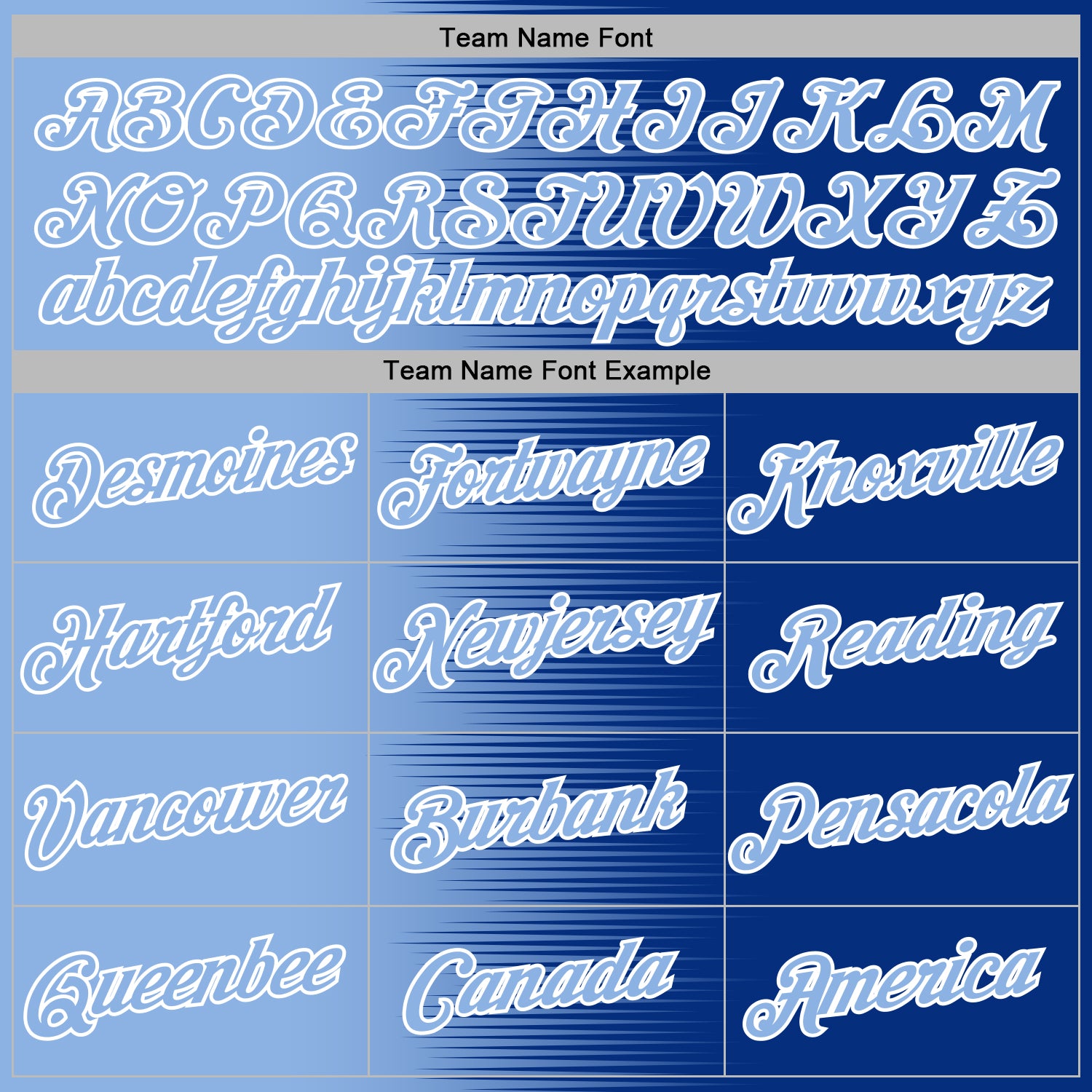 Custom Stitched Royal Light Blue-White Gradient Line Sports Pullover Sweatshirt Hoodie