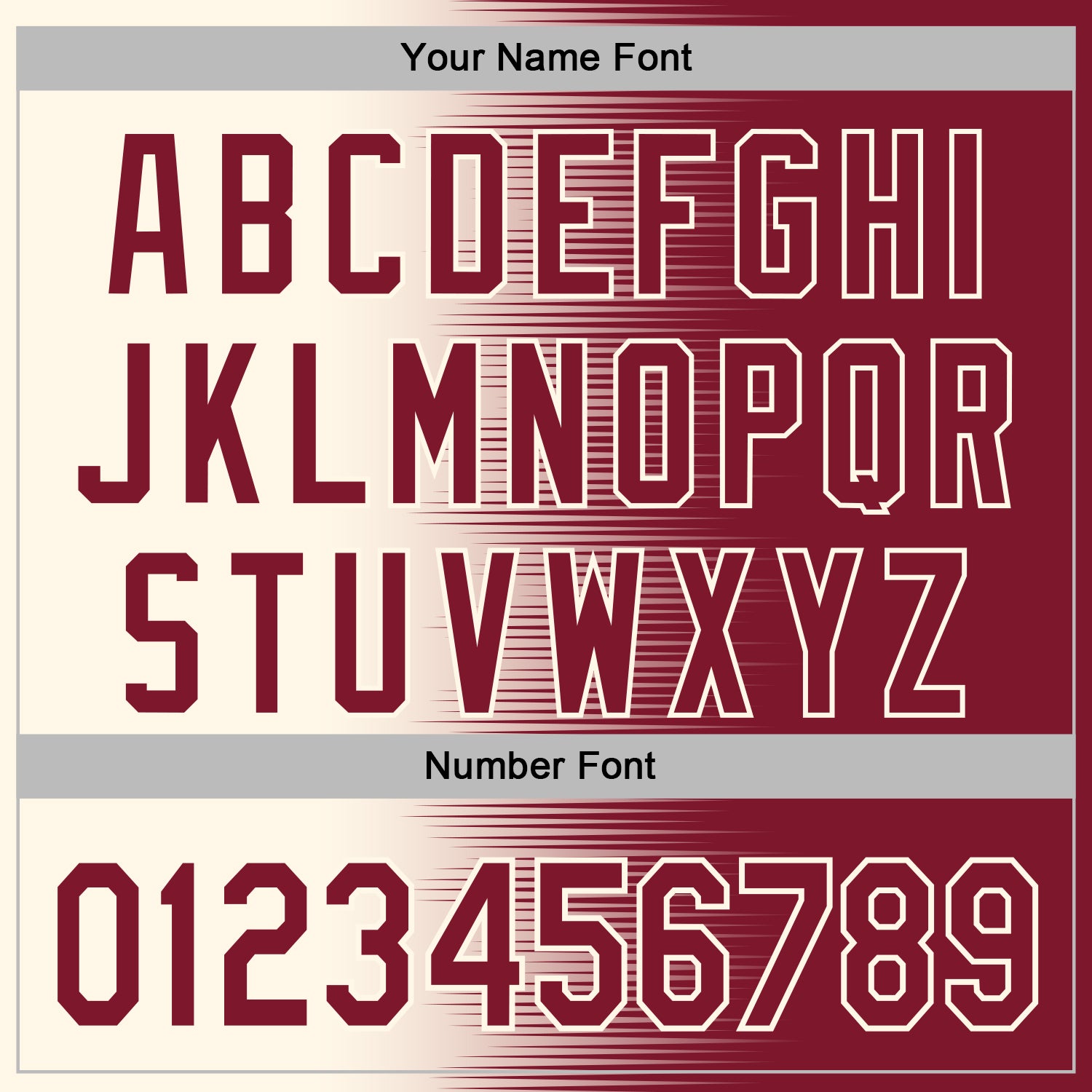 Custom Stitched Crimson Cream Gradient Line Sports Pullover Sweatshirt Hoodie