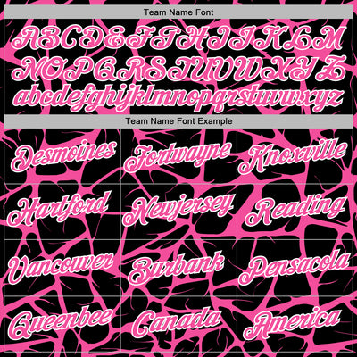 Custom Stitched Black Pink-White Abstract Network Pattern Sports Pullover Sweatshirt Hoodie