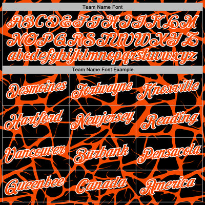 Custom Stitched Black Orange-White Abstract Network Pattern Sports Pullover Sweatshirt Hoodie