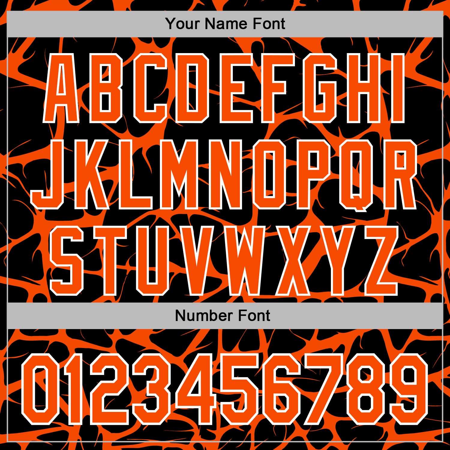 Custom Stitched Black Orange-White Abstract Network Pattern Sports Pullover Sweatshirt Hoodie