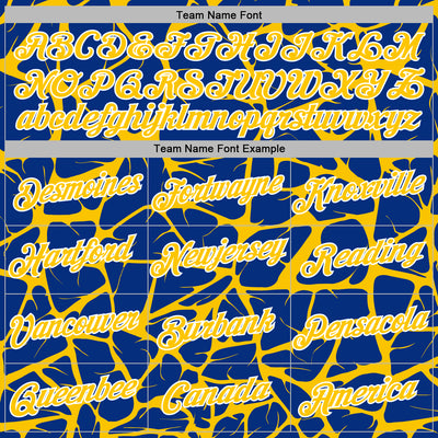 Custom Stitched Royal Yellow-White Abstract Network Pattern Sports Pullover Sweatshirt Hoodie