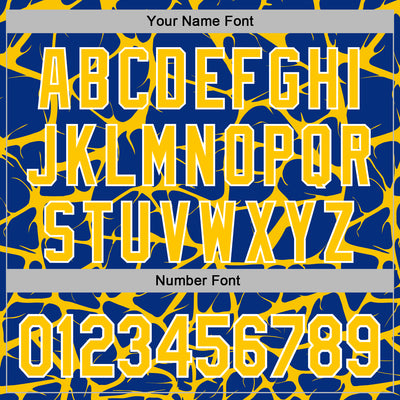 Custom Stitched Royal Yellow-White Abstract Network Pattern Sports Pullover Sweatshirt Hoodie