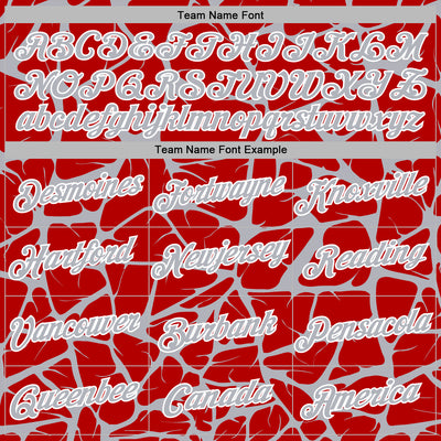 Custom Stitched Red Gray-White Abstract Network Pattern Sports Pullover Sweatshirt Hoodie