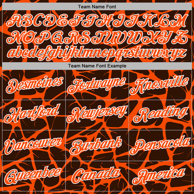 Custom Stitched Brown Orange-White Abstract Network Pattern Sports Pullover Sweatshirt Hoodie