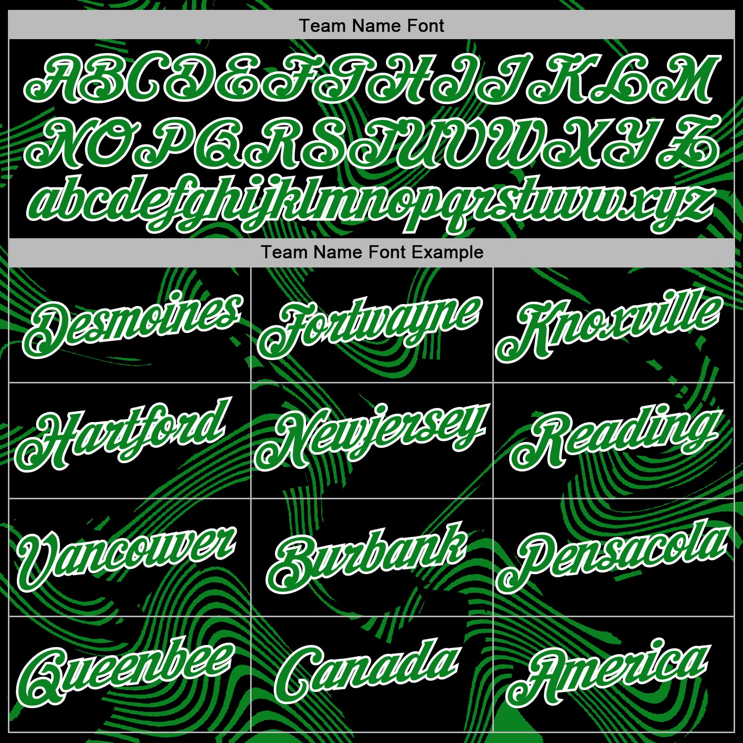 Custom Stitched Black Grass Green-White Curve Lines Sports Pullover Sweatshirt Hoodie