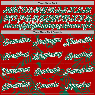 Custom Stitched Red Kelly Green-White Curve Lines Sports Pullover Sweatshirt Hoodie