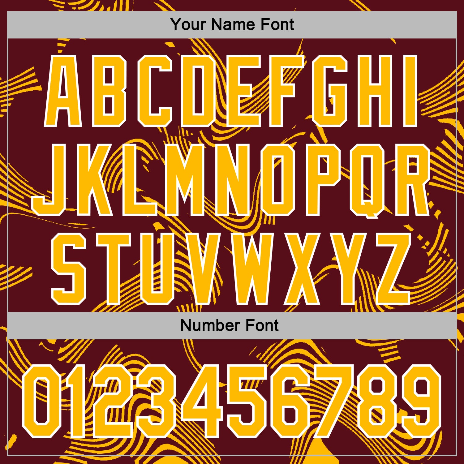 Custom Stitched Burgundy Gold-White Curve Lines Sports Pullover Sweatshirt Hoodie