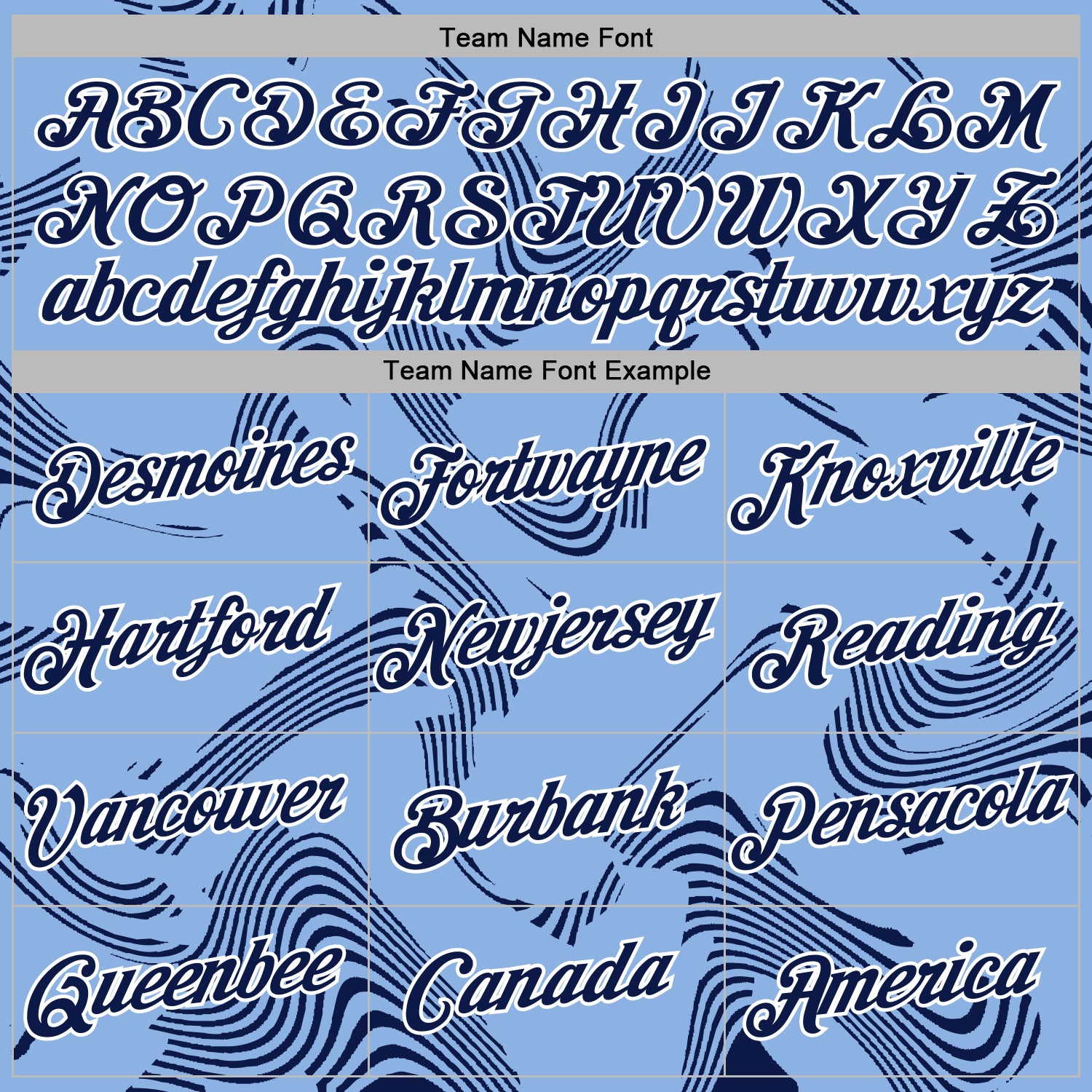 Custom Stitched Light Blue Navy-White Curve Lines Sports Pullover Sweatshirt Hoodie