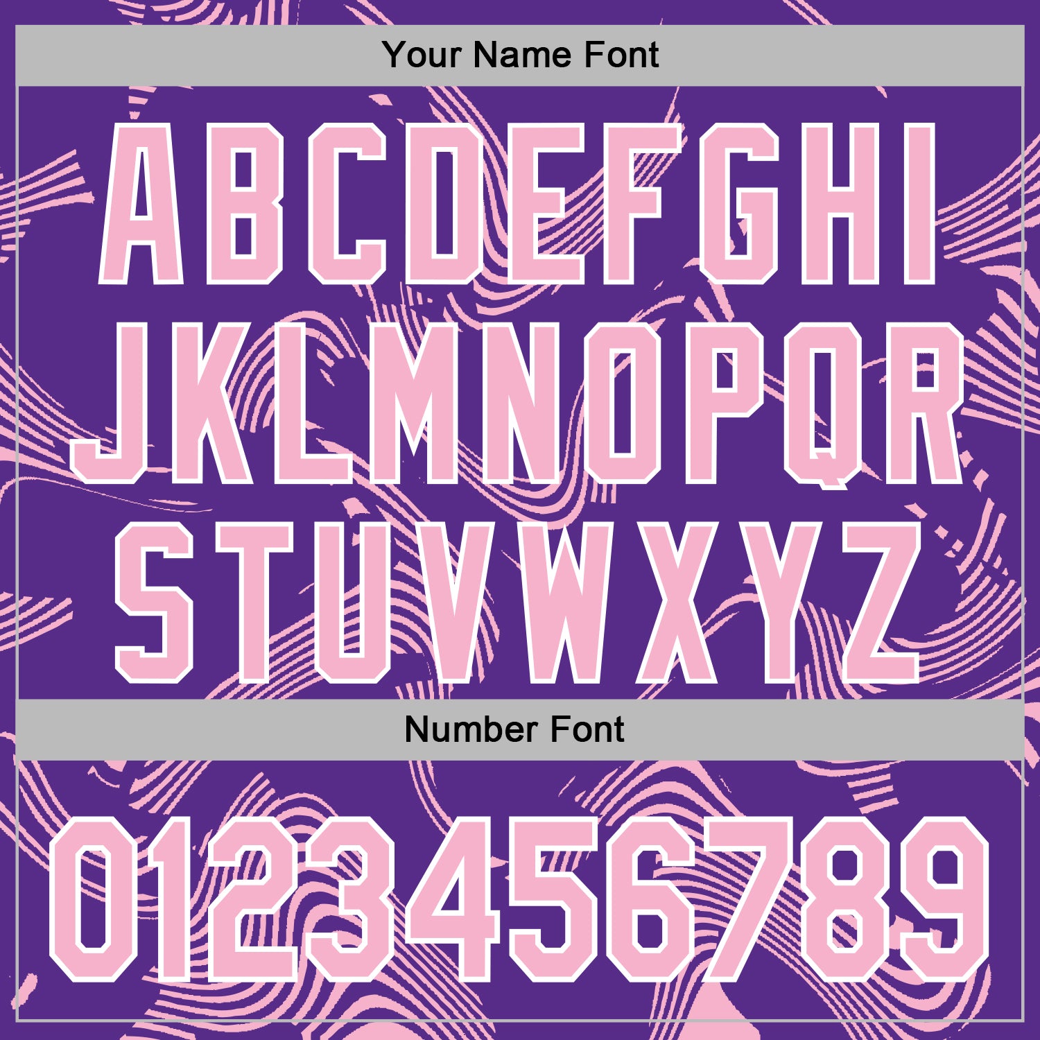 Custom Stitched Purple Light Pink-White Curve Lines Sports Pullover Sweatshirt Hoodie