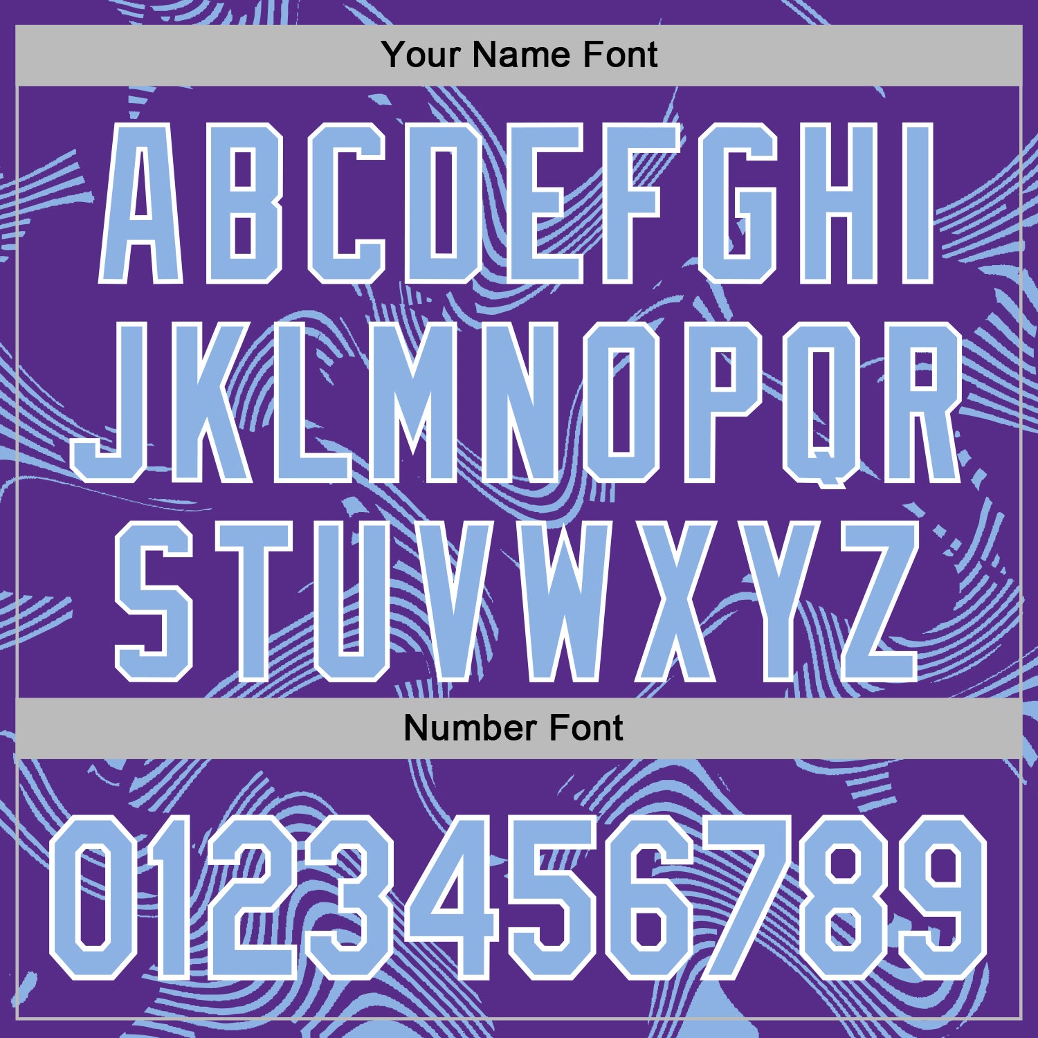 Custom Stitched Purple Light Blue-White Curve Lines Sports Pullover Sweatshirt Hoodie