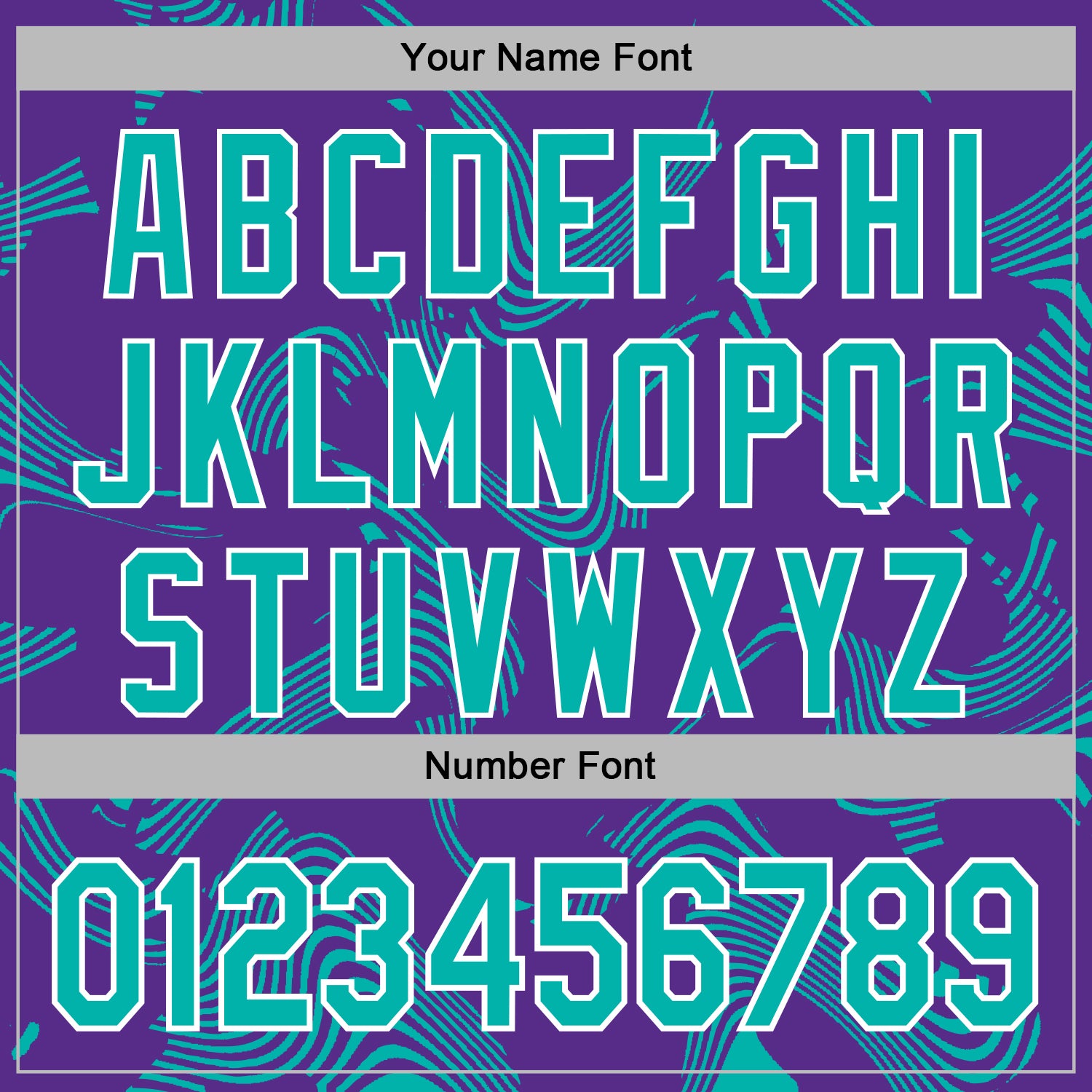 Custom Stitched Purple Aqua-White Curve Lines Sports Pullover Sweatshirt Hoodie