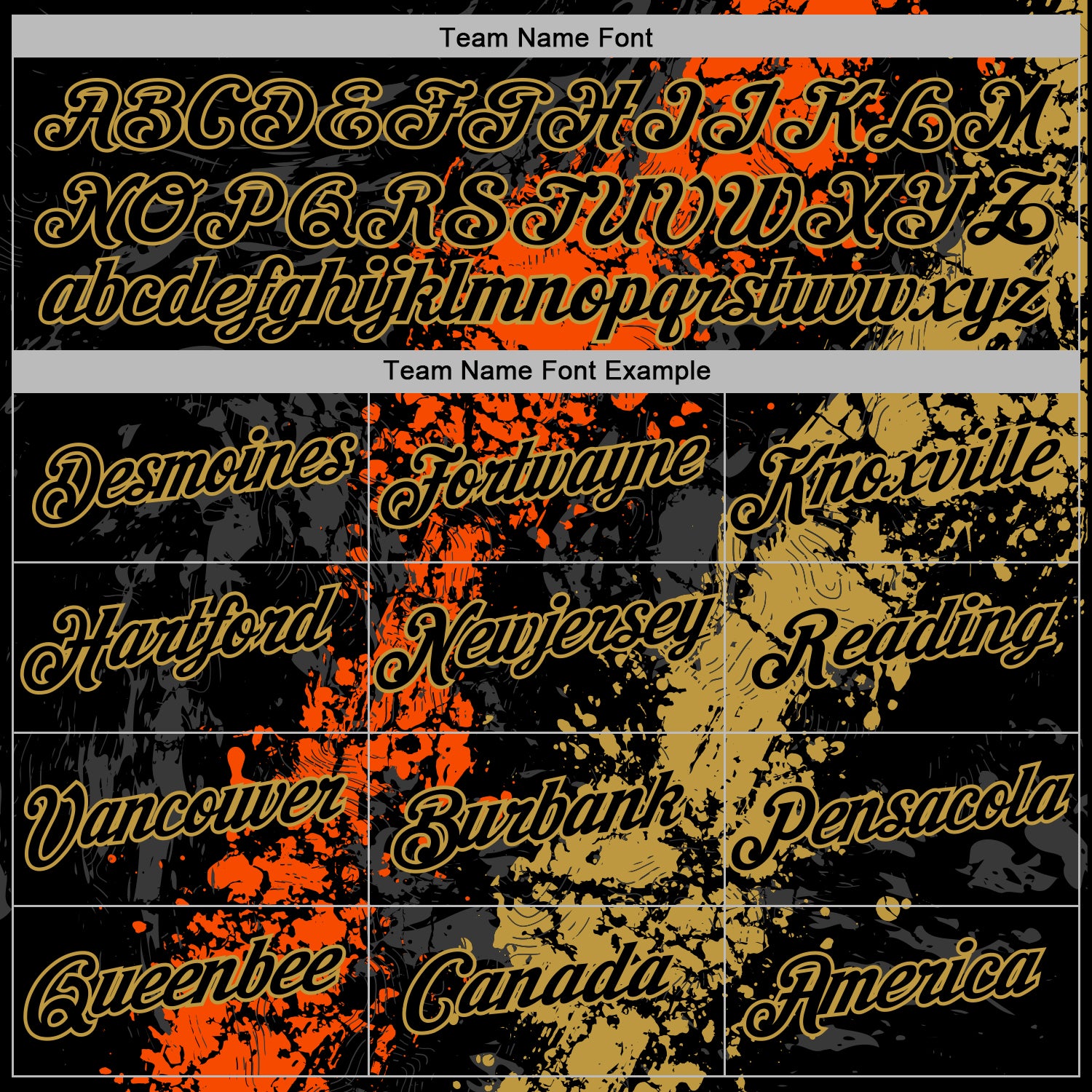 Custom Stitched Black Orange-Old Gold Splash Sports Pullover Sweatshirt Hoodie