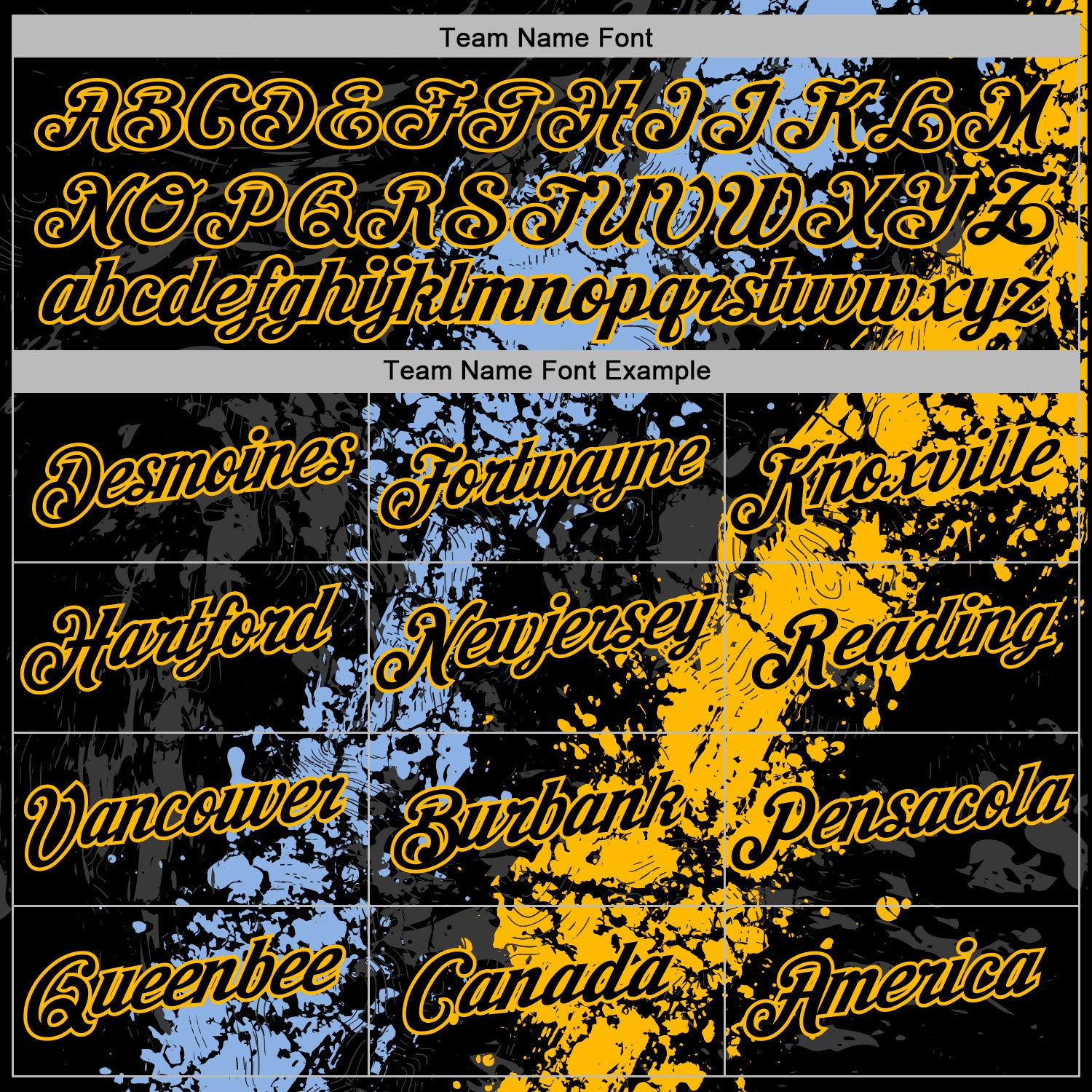 Custom Stitched Black Light Blue-Gold Splash Sports Pullover Sweatshirt Hoodie