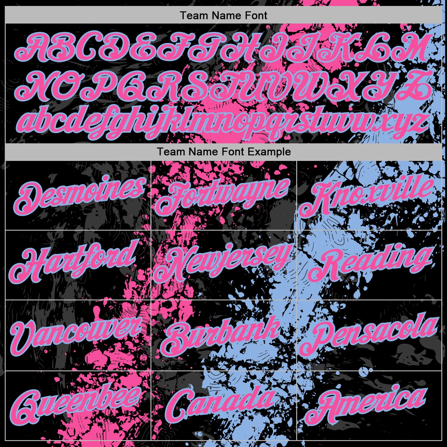 Custom Stitched Black Pink-Light Blue Splash Sports Pullover Sweatshirt Hoodie