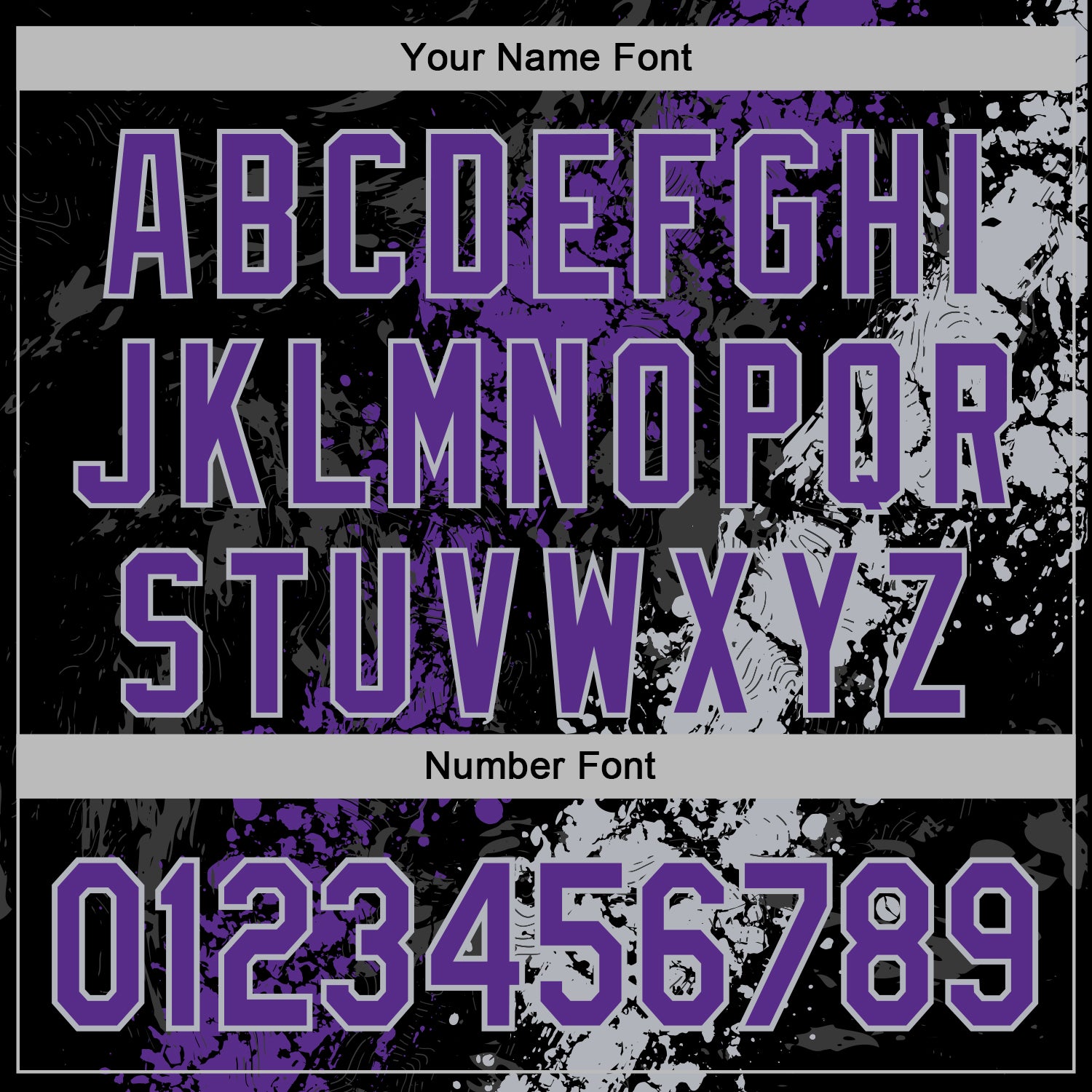 Custom Stitched Black Purple-Gray Splash Sports Pullover Sweatshirt Hoodie