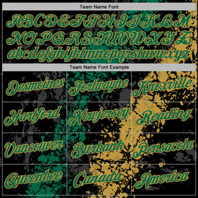 Custom Stitched Black Kelly Green-Old Gold Splash Sports Pullover Sweatshirt Hoodie